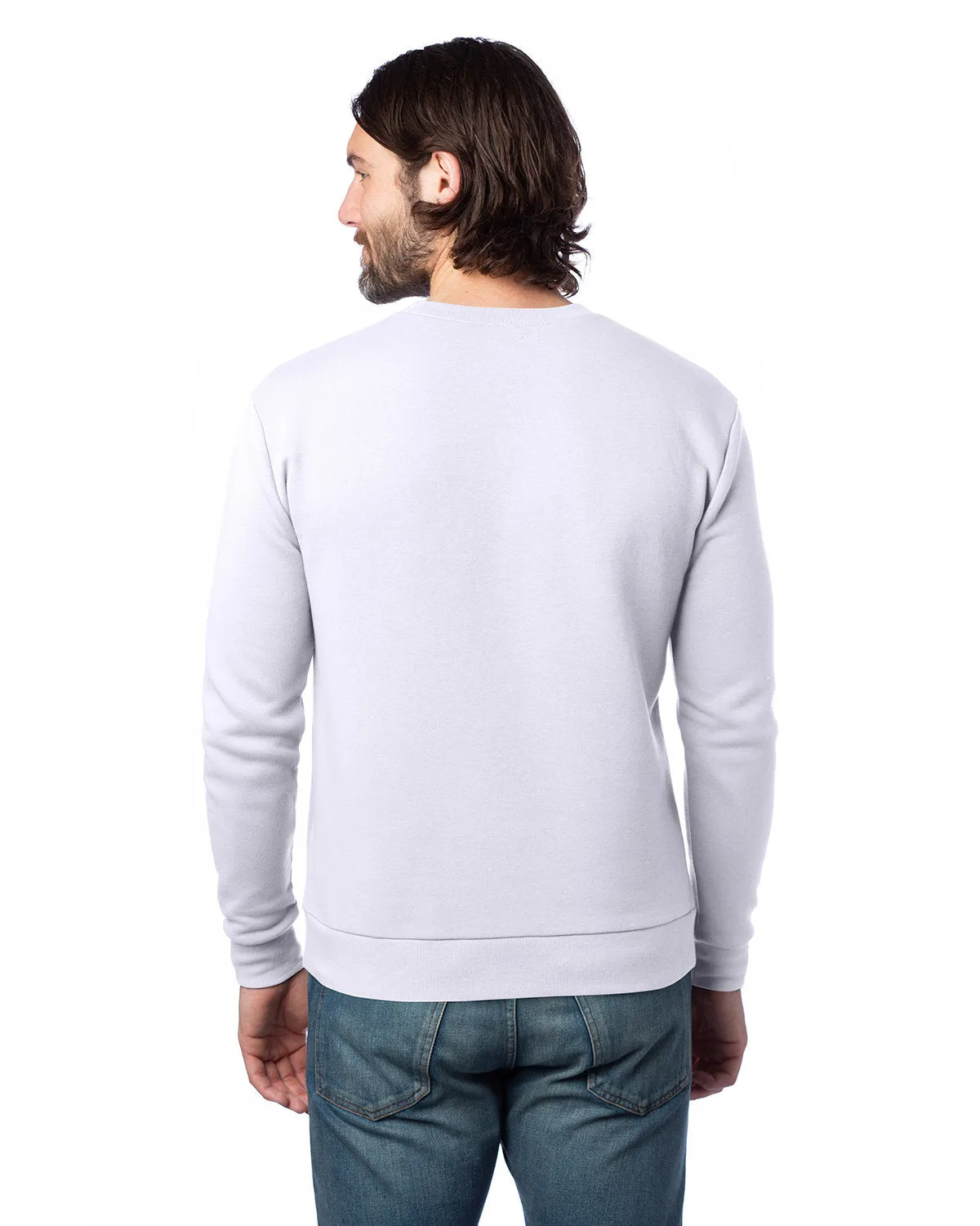 Alternative Unisex Eco-Cozy Fleece Sweatshirt, White