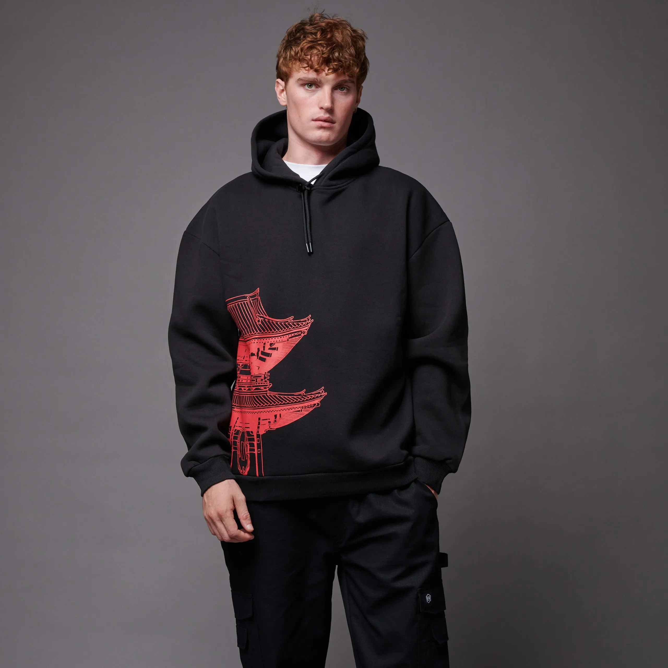 BENCH Tokyo Over Hoodie Magenta