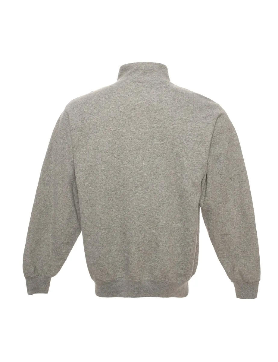 Black Jerzees Printed Sweatshirt - M