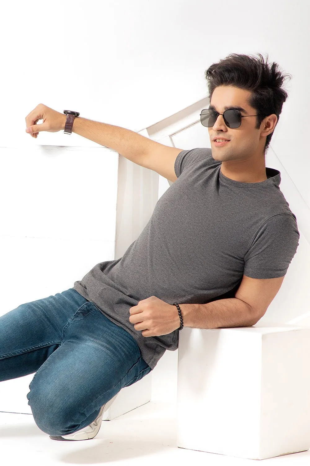 Charcoal Basic Tee