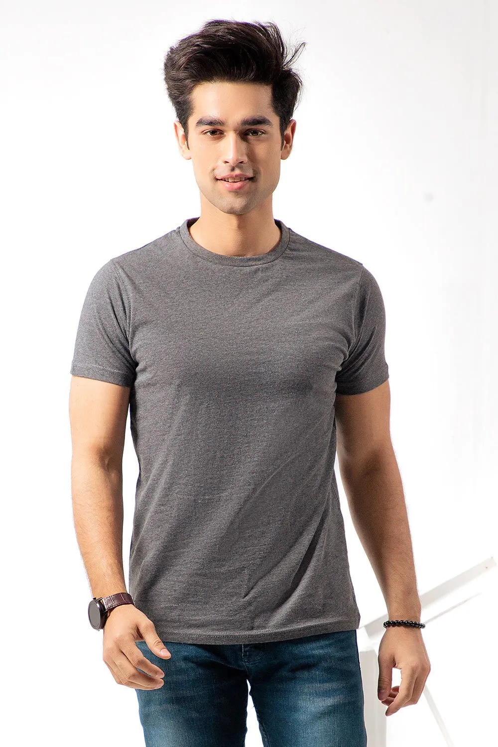 Charcoal Basic Tee