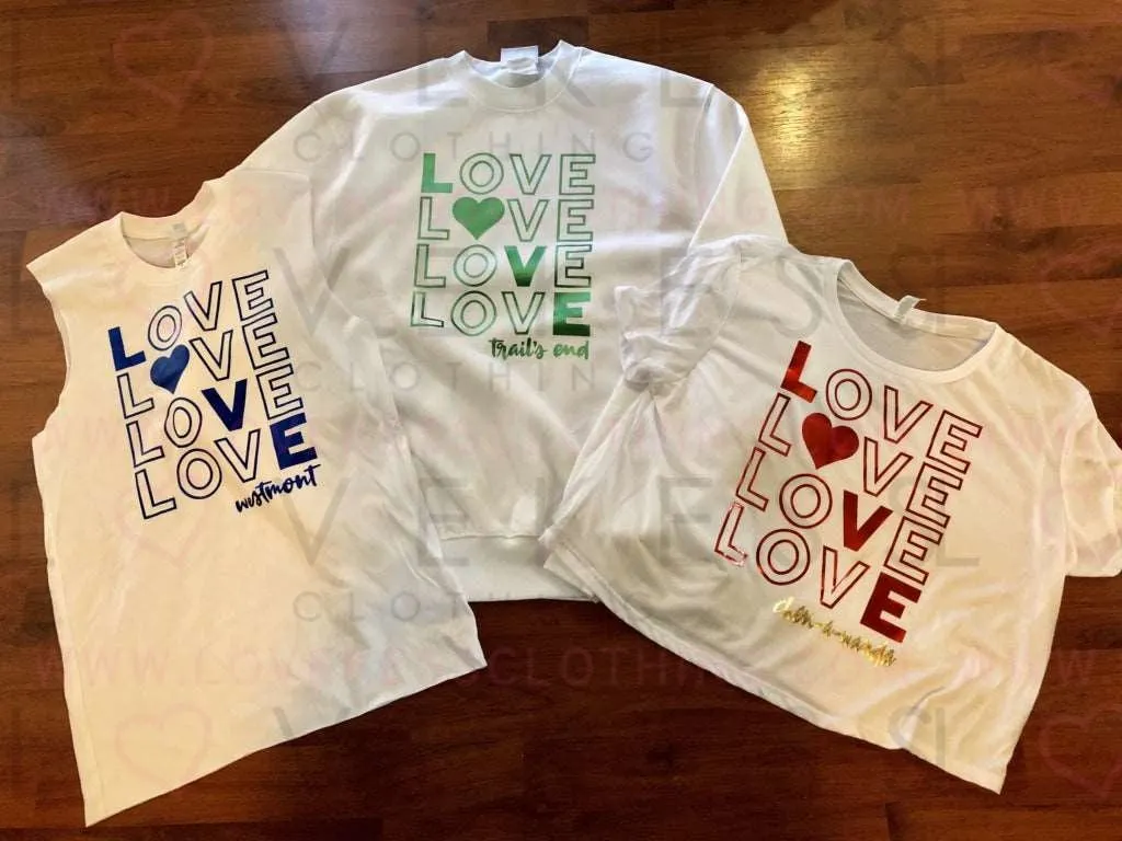 Diagonal Love T-Shirt