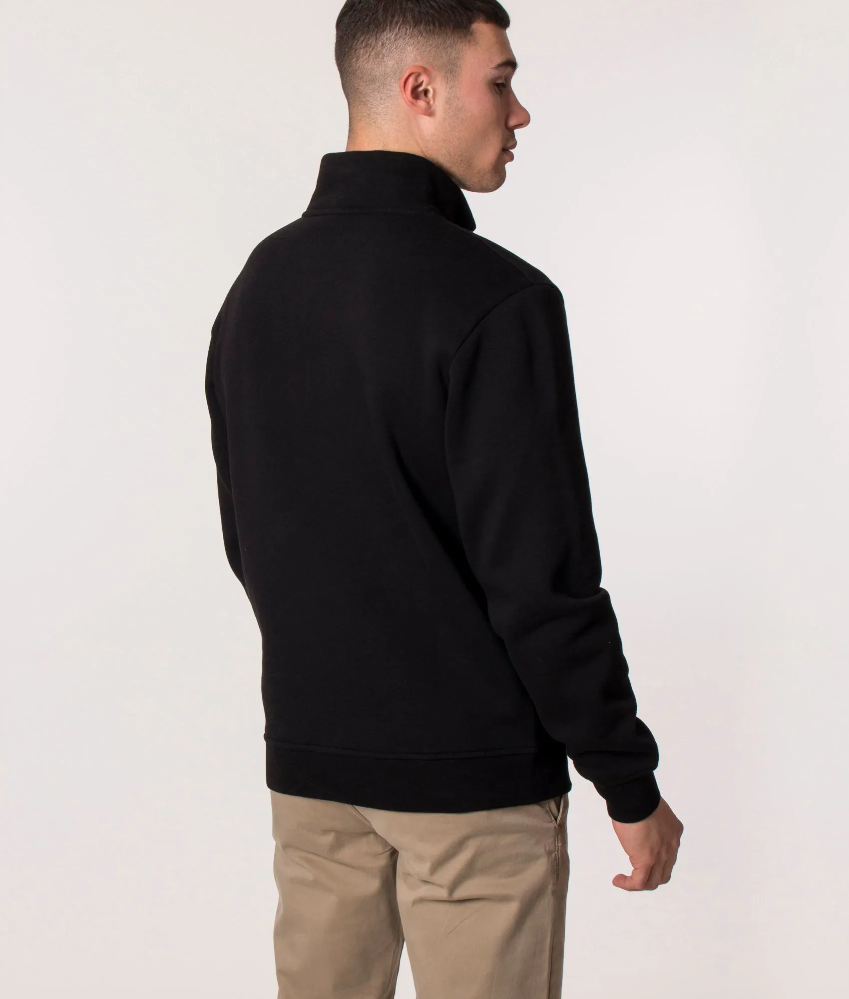 Embroidered Quarter Zip Sweatshirt