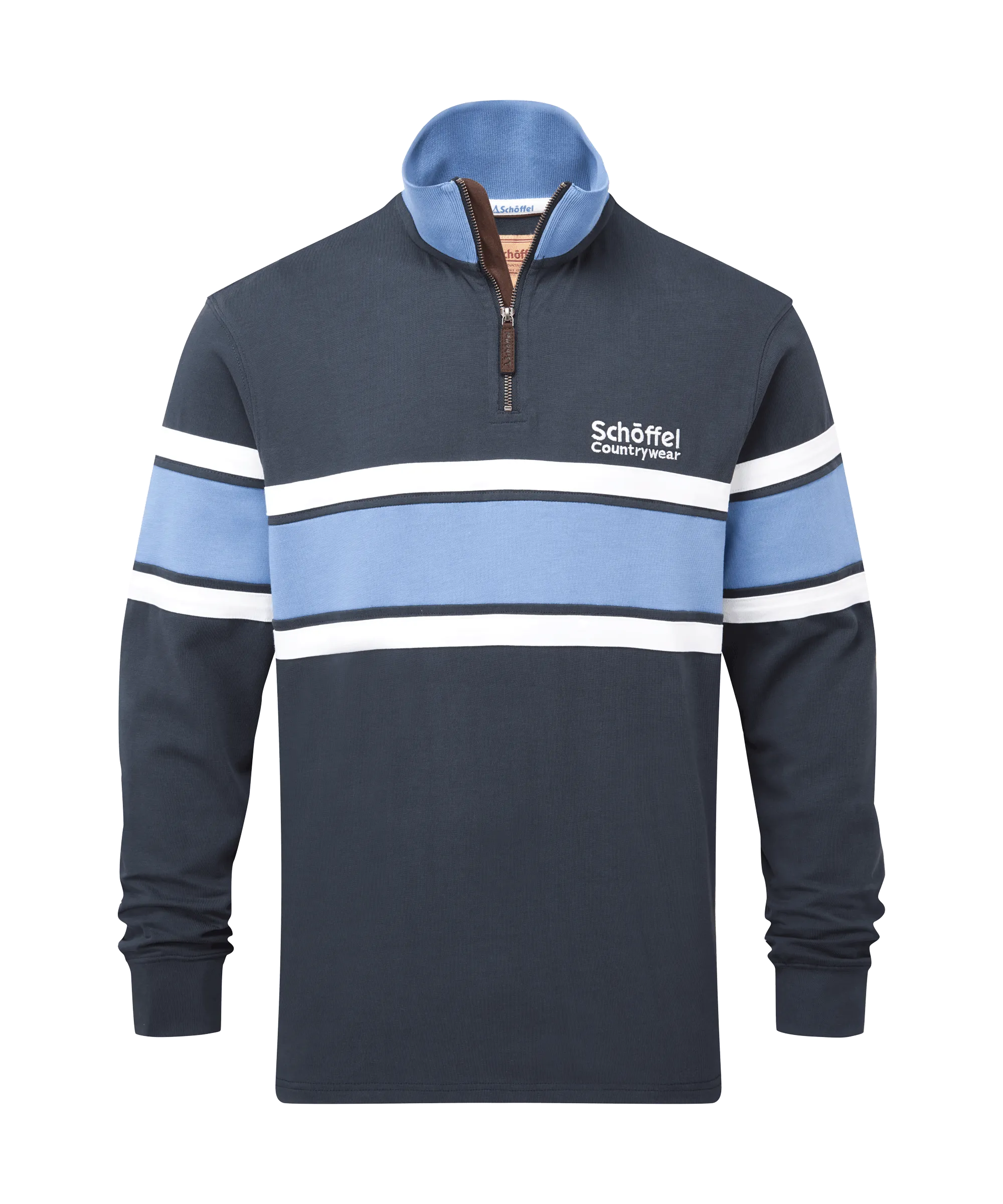 Exmouth Heritage Quarter Zip - Petrol Blue