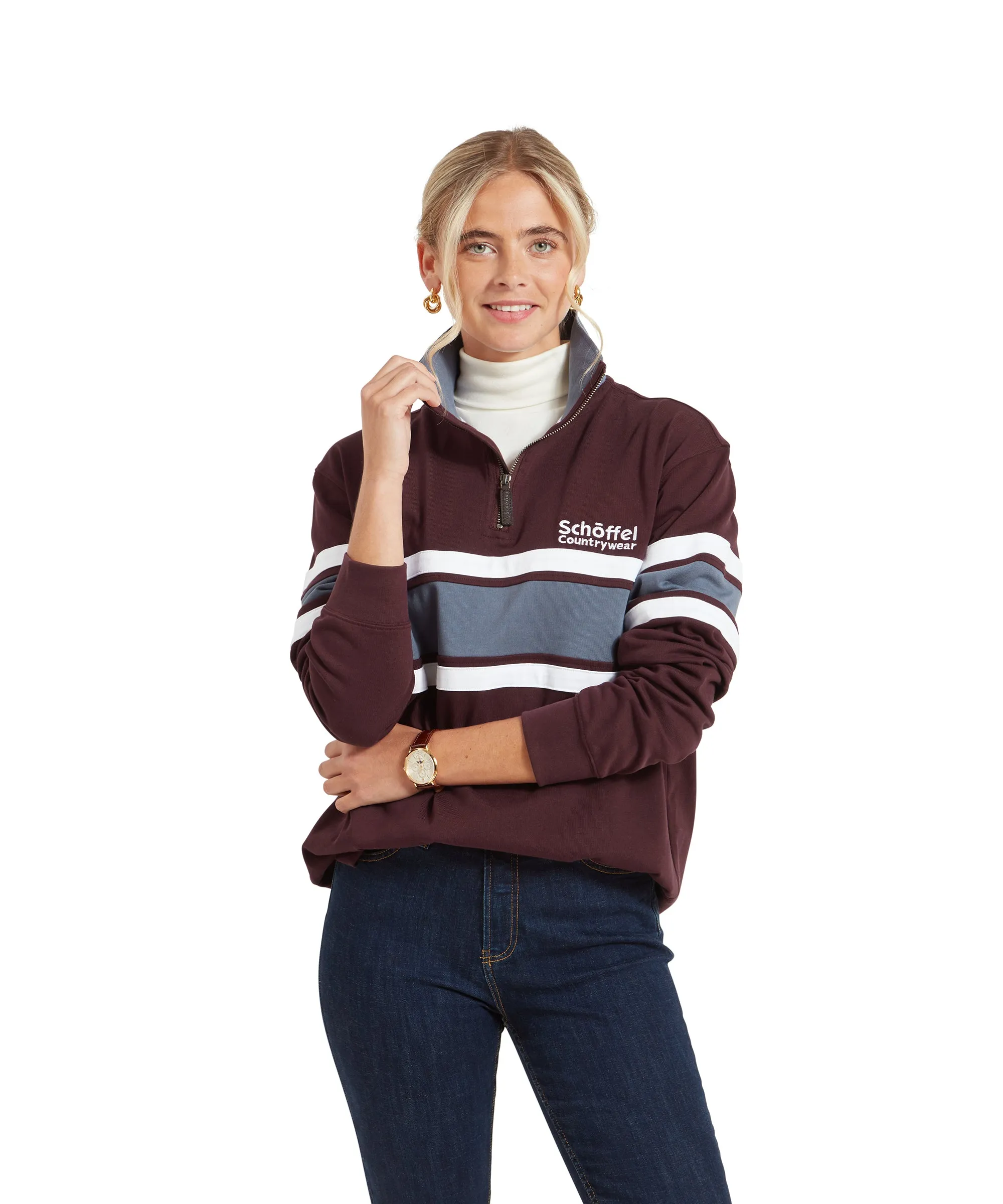 Exmouth Heritage Quarter Zip - Wine