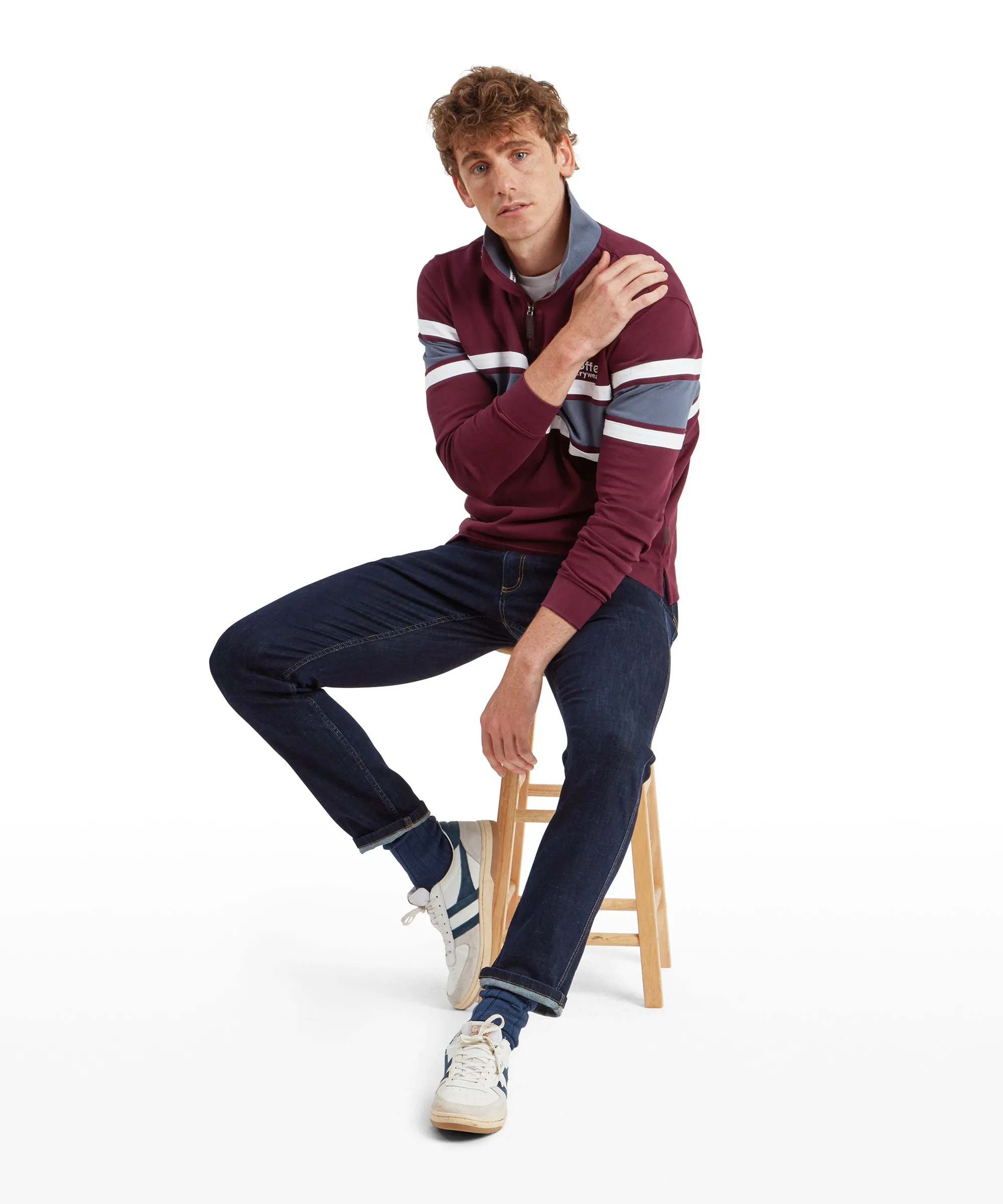 Exmouth Heritage Quarter Zip - Wine