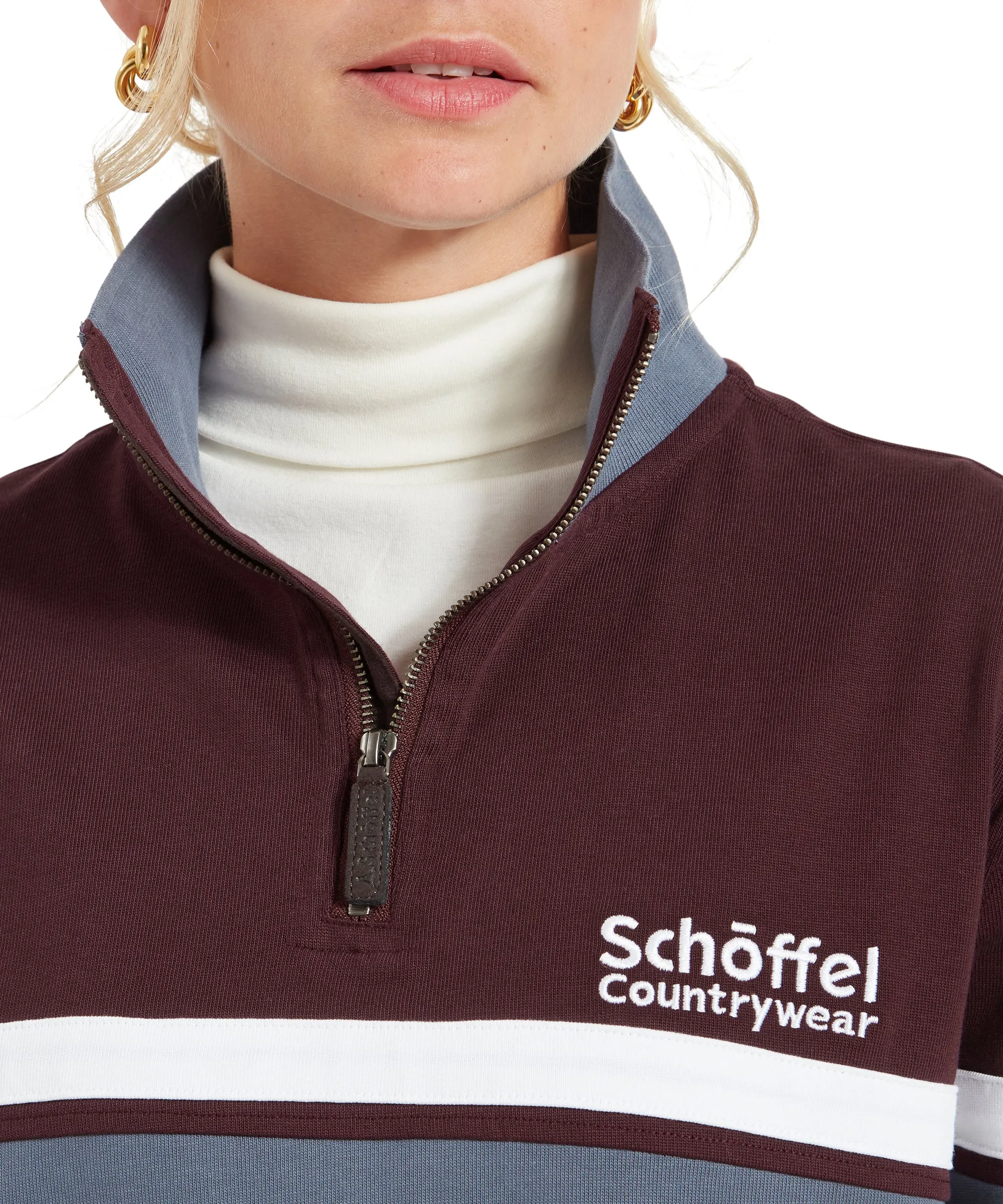 Exmouth Heritage Quarter Zip - Wine