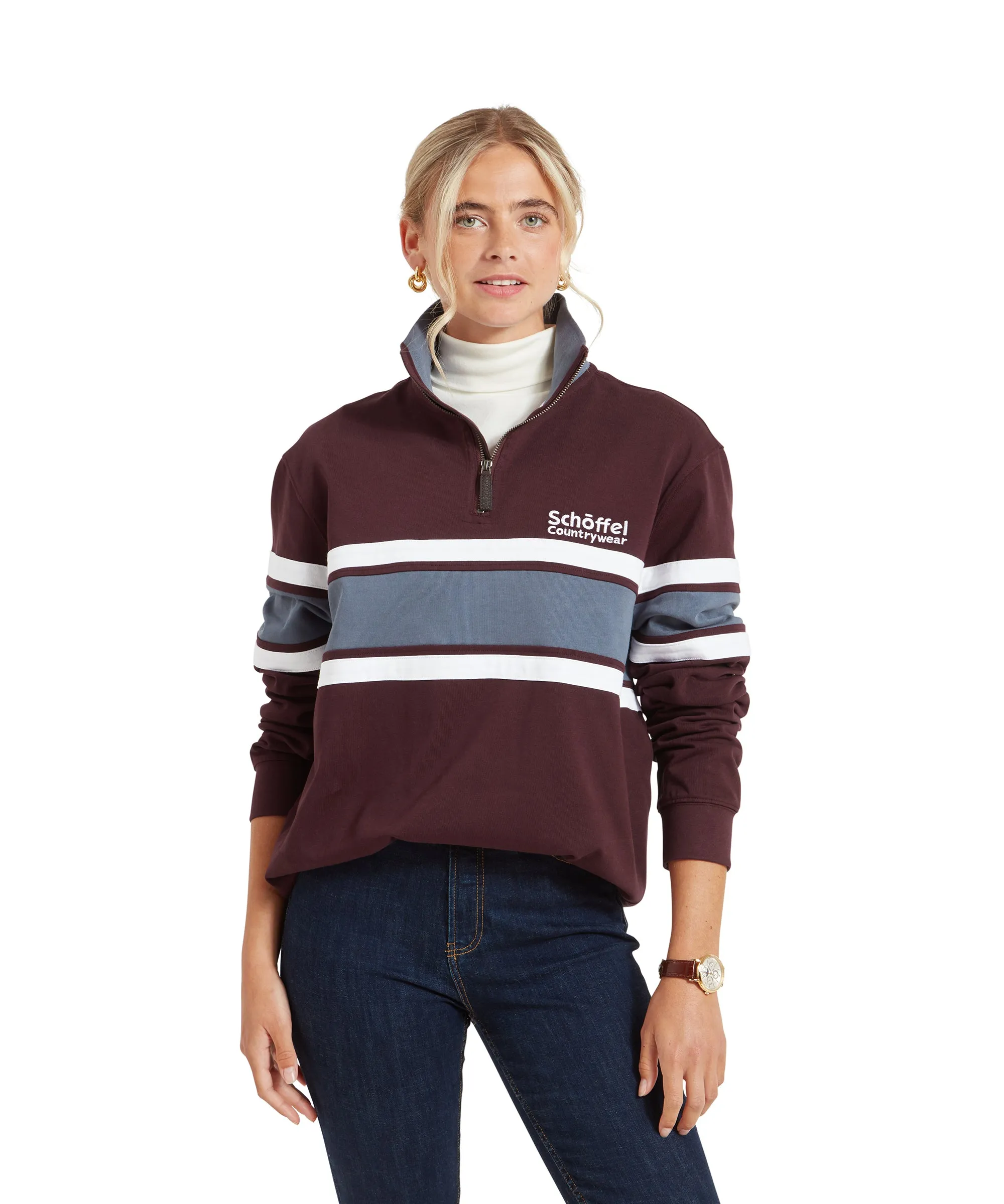 Exmouth Heritage Quarter Zip - Wine