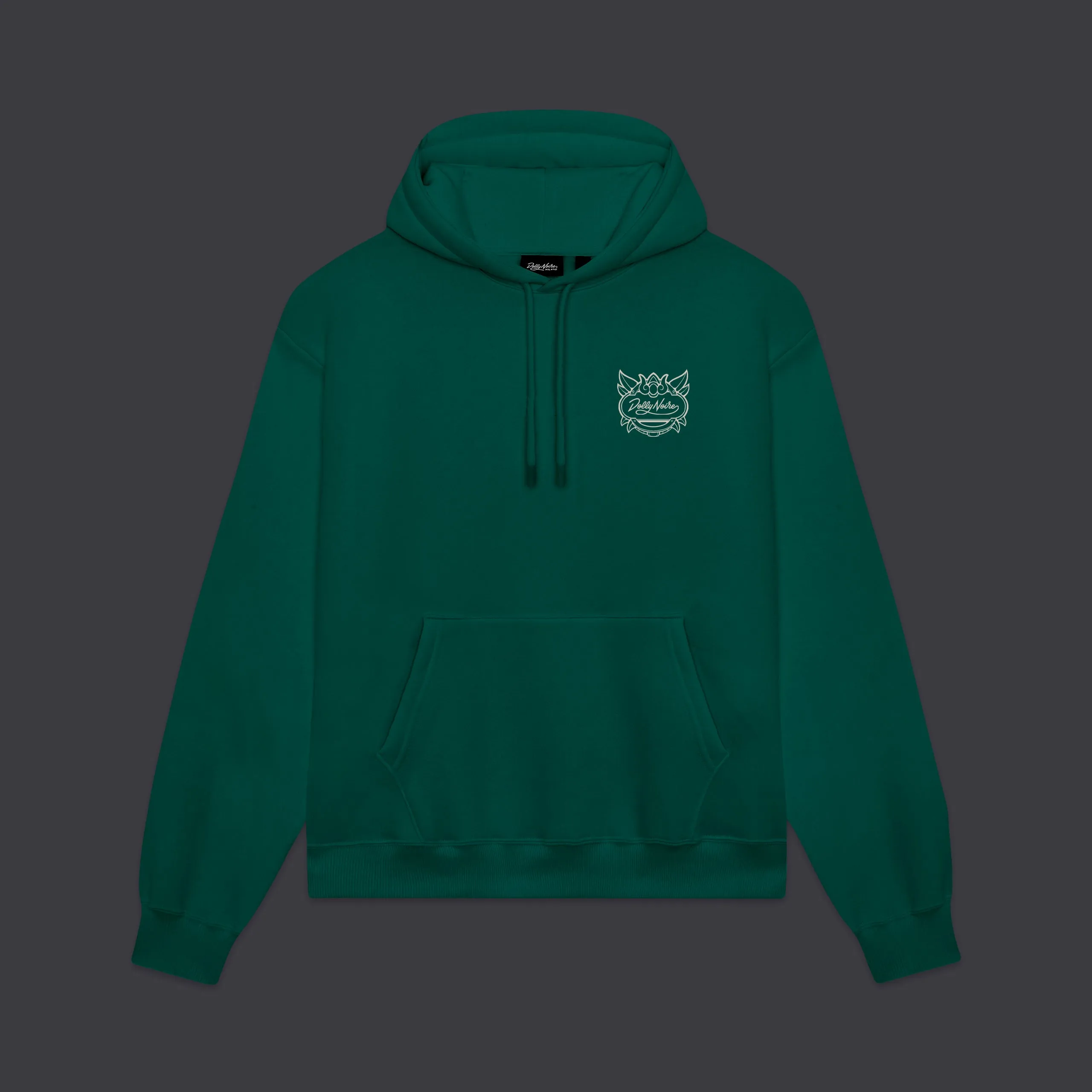 Ganesha Outline Hoodie Teal