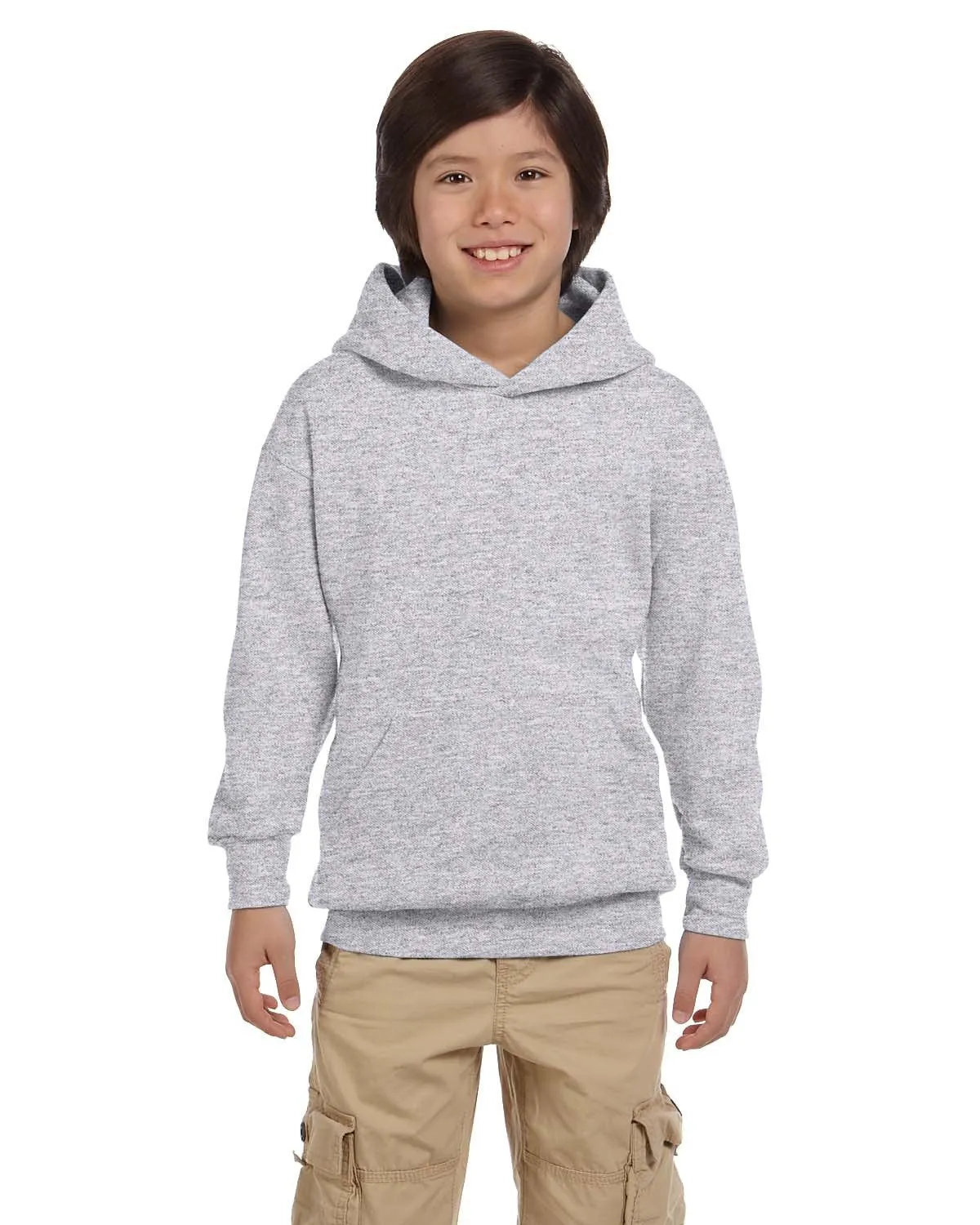 Hanes P473 Youth EcoSmart 50/50 Pullover Hooded Sweatshirt