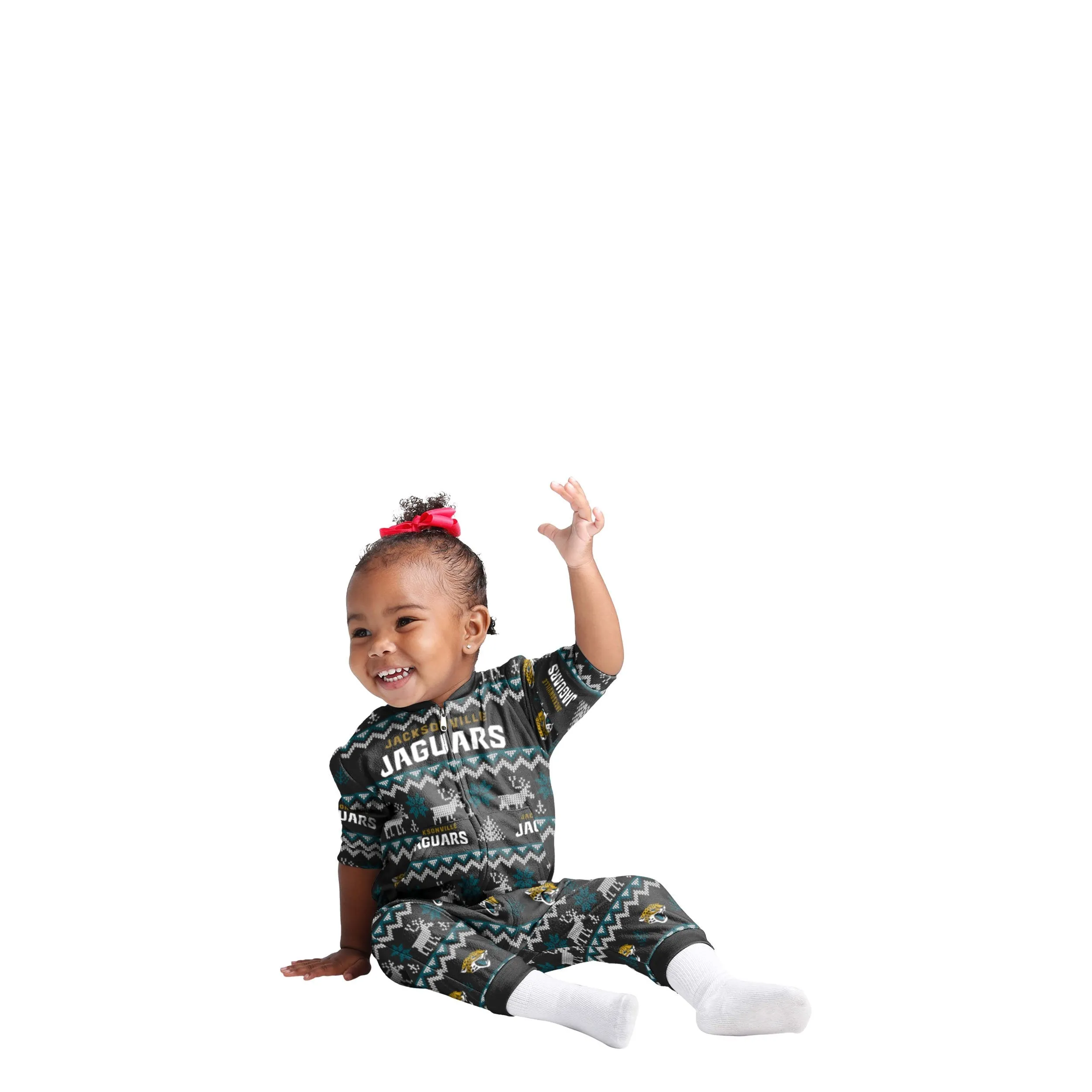Jacksonville Jaguars NFL Ugly Pattern Family Holiday Pajamas