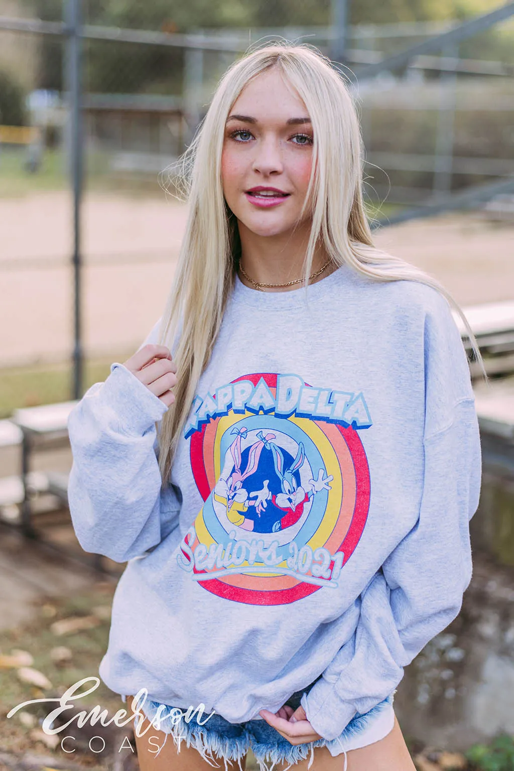 Kappa Delta Seniors Ash Gray Sweatshirt