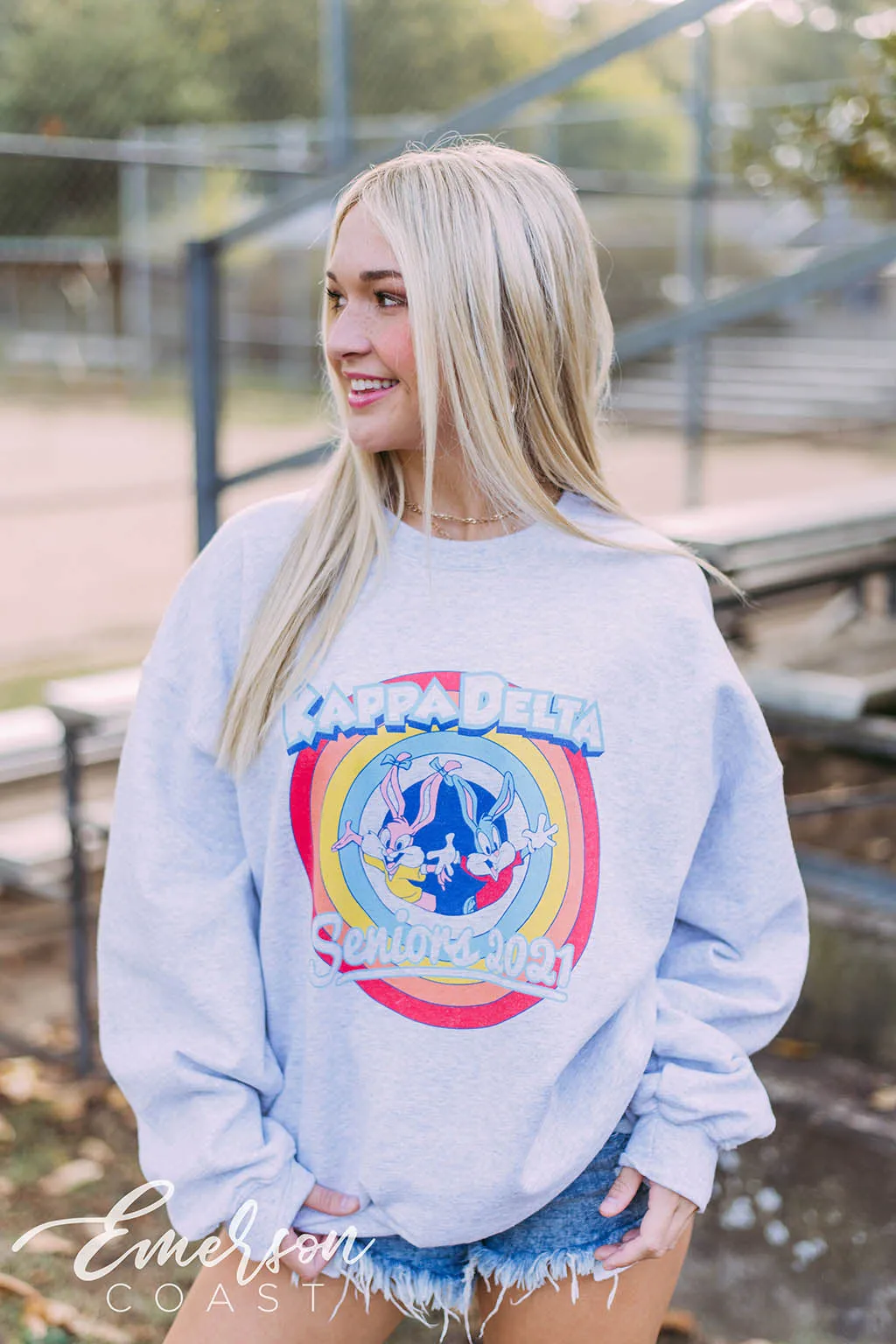 Kappa Delta Seniors Ash Gray Sweatshirt