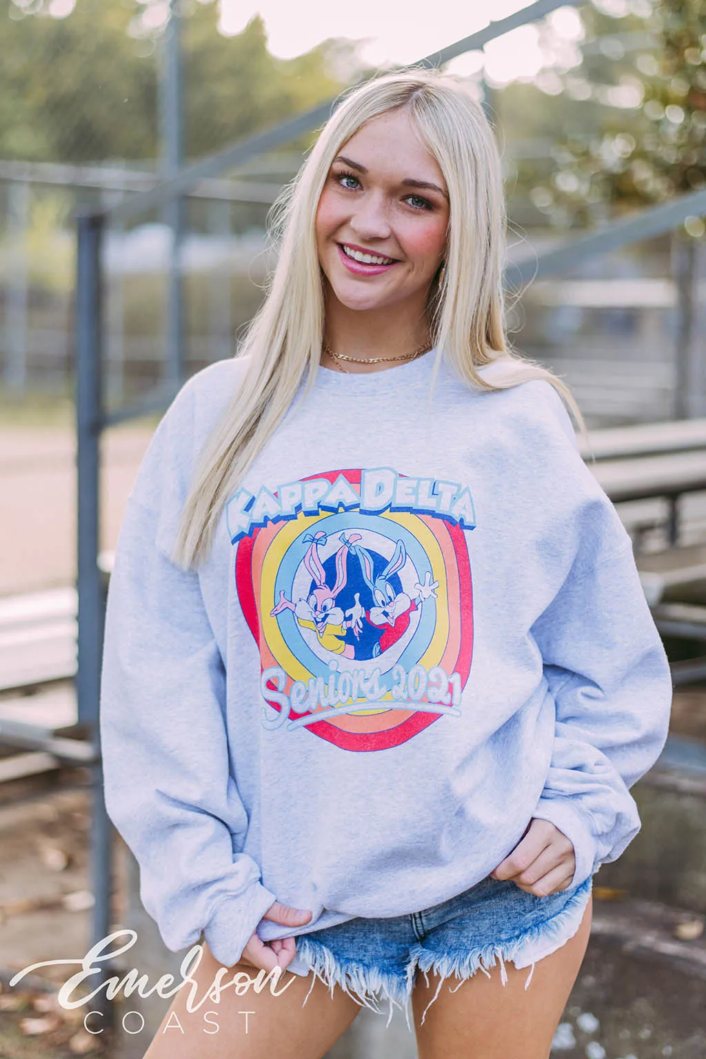Kappa Delta Seniors Ash Gray Sweatshirt