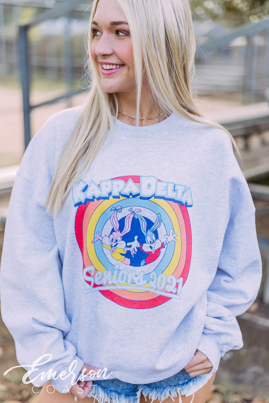 Kappa Delta Seniors Ash Gray Sweatshirt