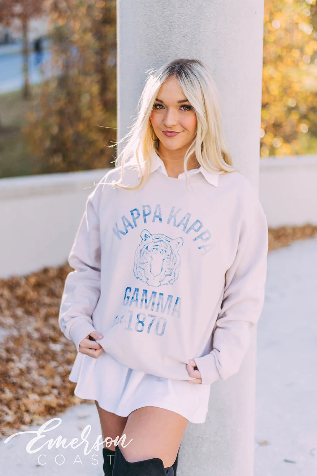 Kappa Kappa Gamma Vintage Collegiate Sweatshirt