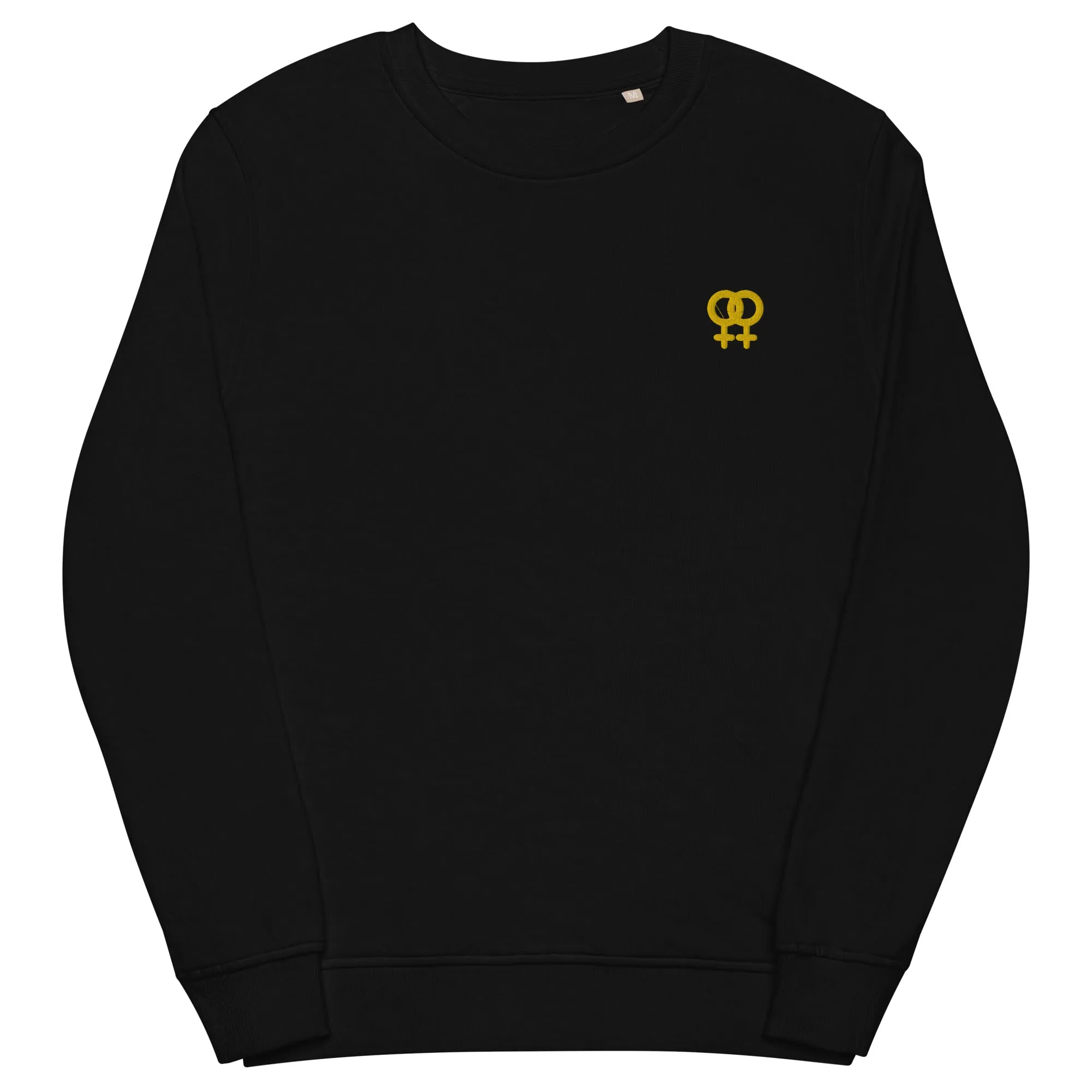 Lesbian Symbol Embroidered Organic Sweatshirt