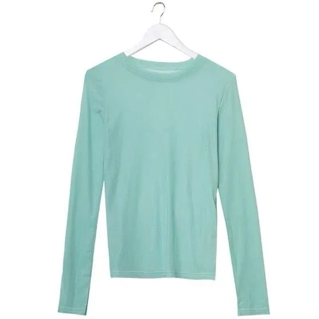 Long Sleeve Kawaii Print Top