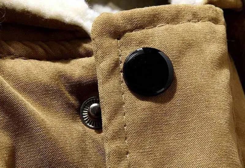 Men's Casual Windproof Warm Parka