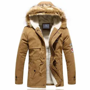 Men's Casual Windproof Warm Parka