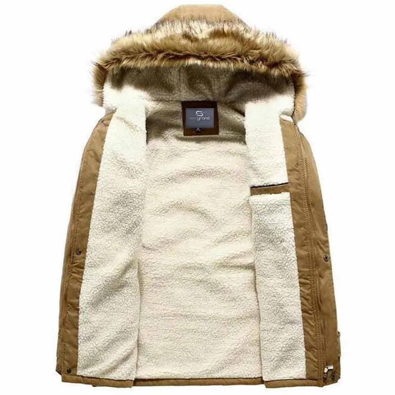 Men's Casual Windproof Warm Parka