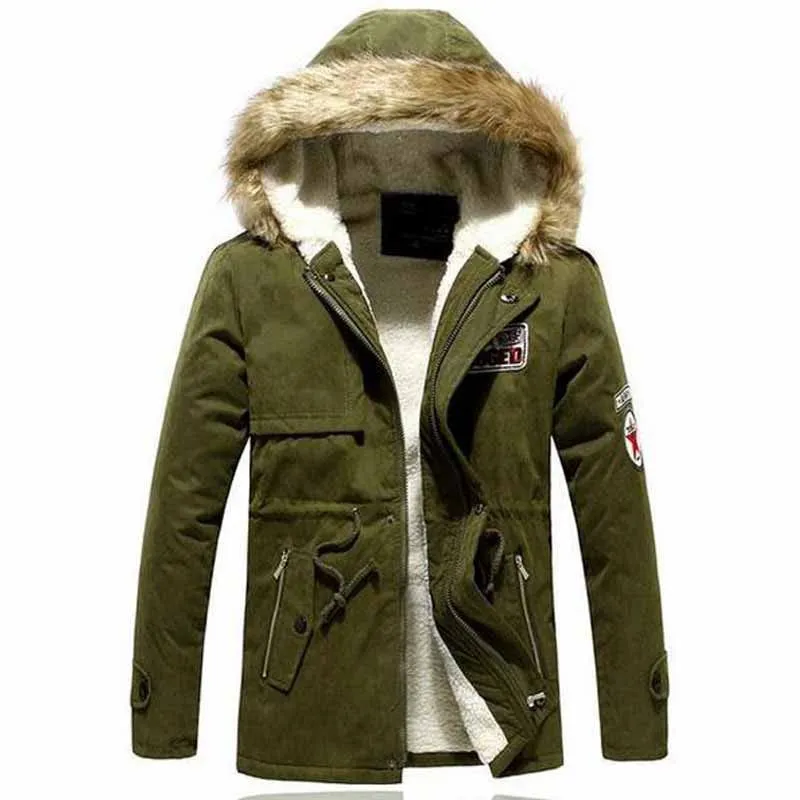 Men's Casual Windproof Warm Parka