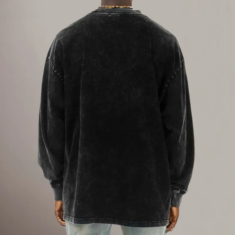 Mens Vintage The Damned Gothic Print Sweatshirt