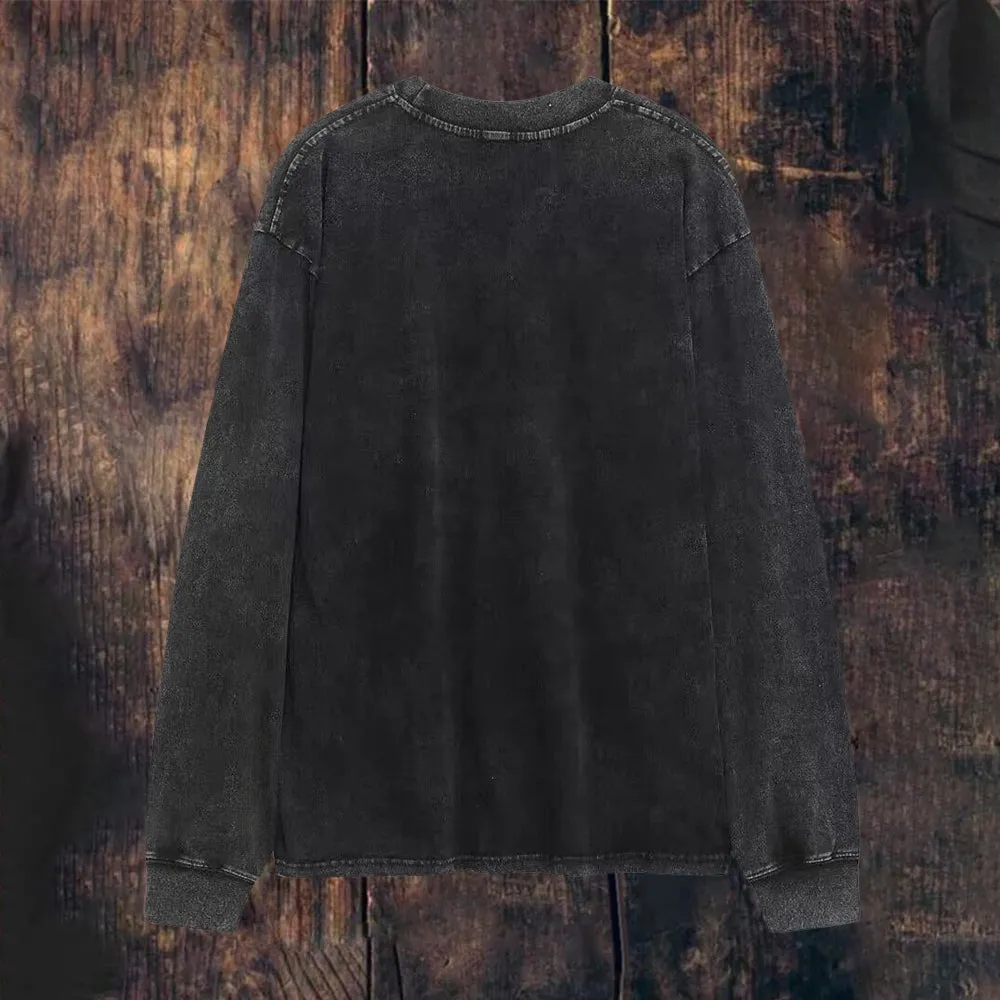 Mens Vintage The Damned Gothic Print Sweatshirt