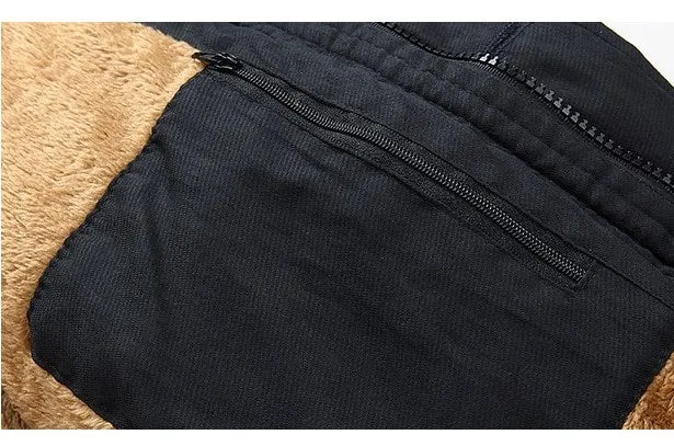 Men's Winter Thick Long Parka With Detachable Hood