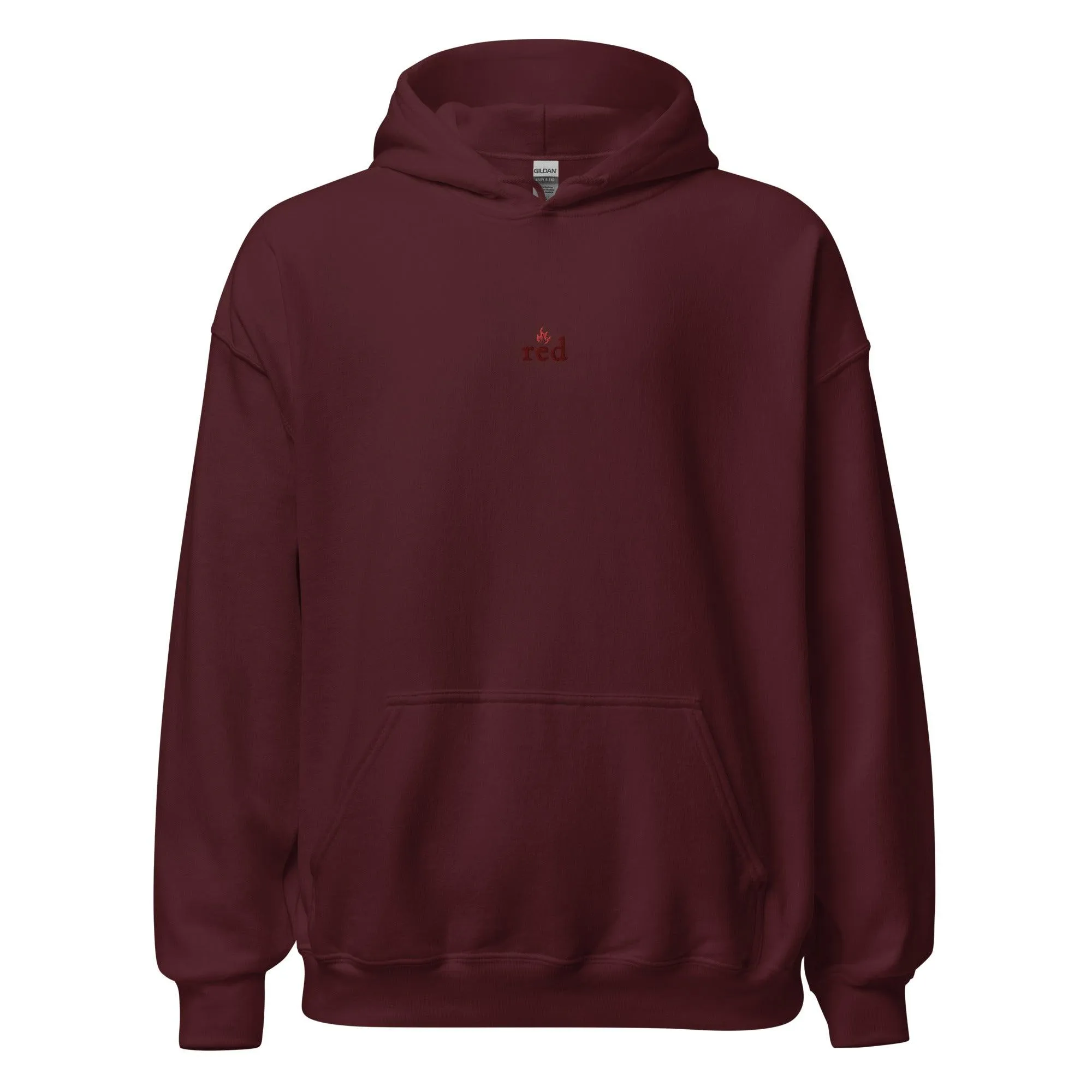 Red Jules Ambrose Embroidered Hoodie