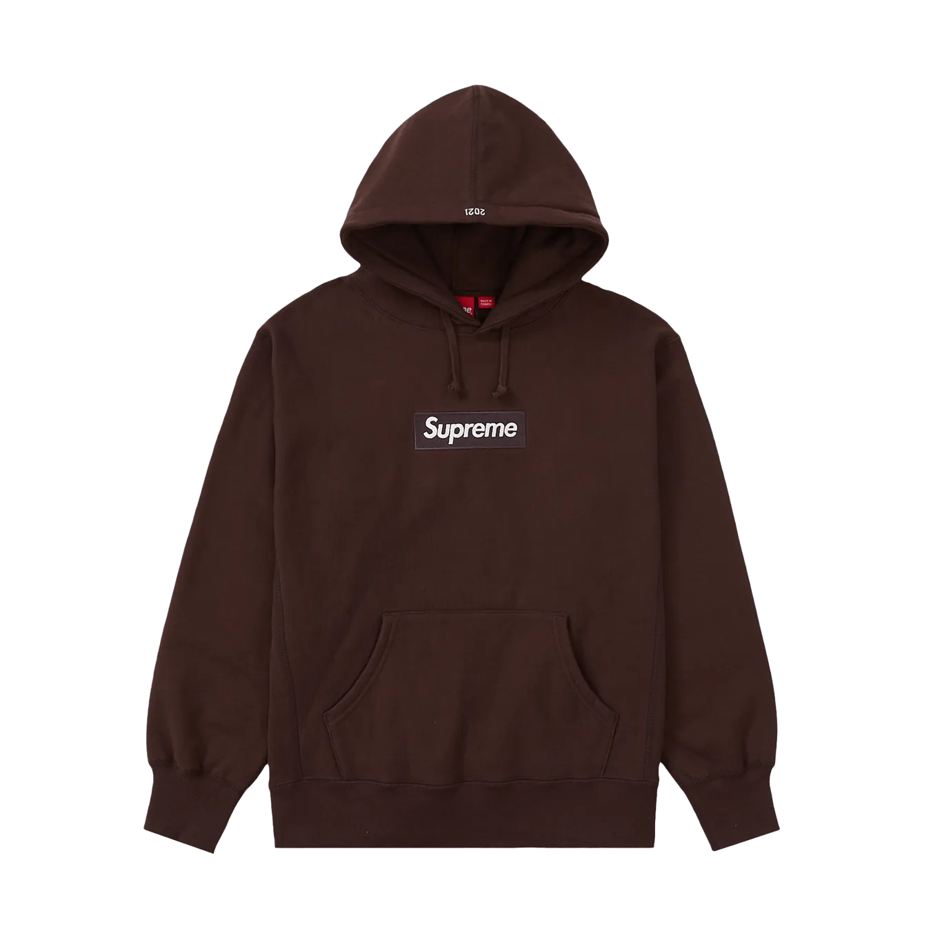 Supreme Box Logo Hooded Sweatshirt 'Dark Brown'