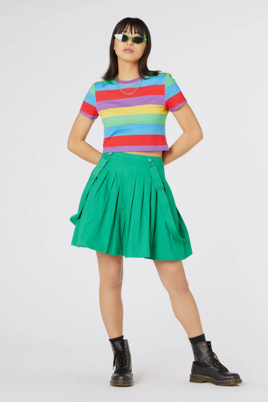 Time Out Pleated Twill Pinny