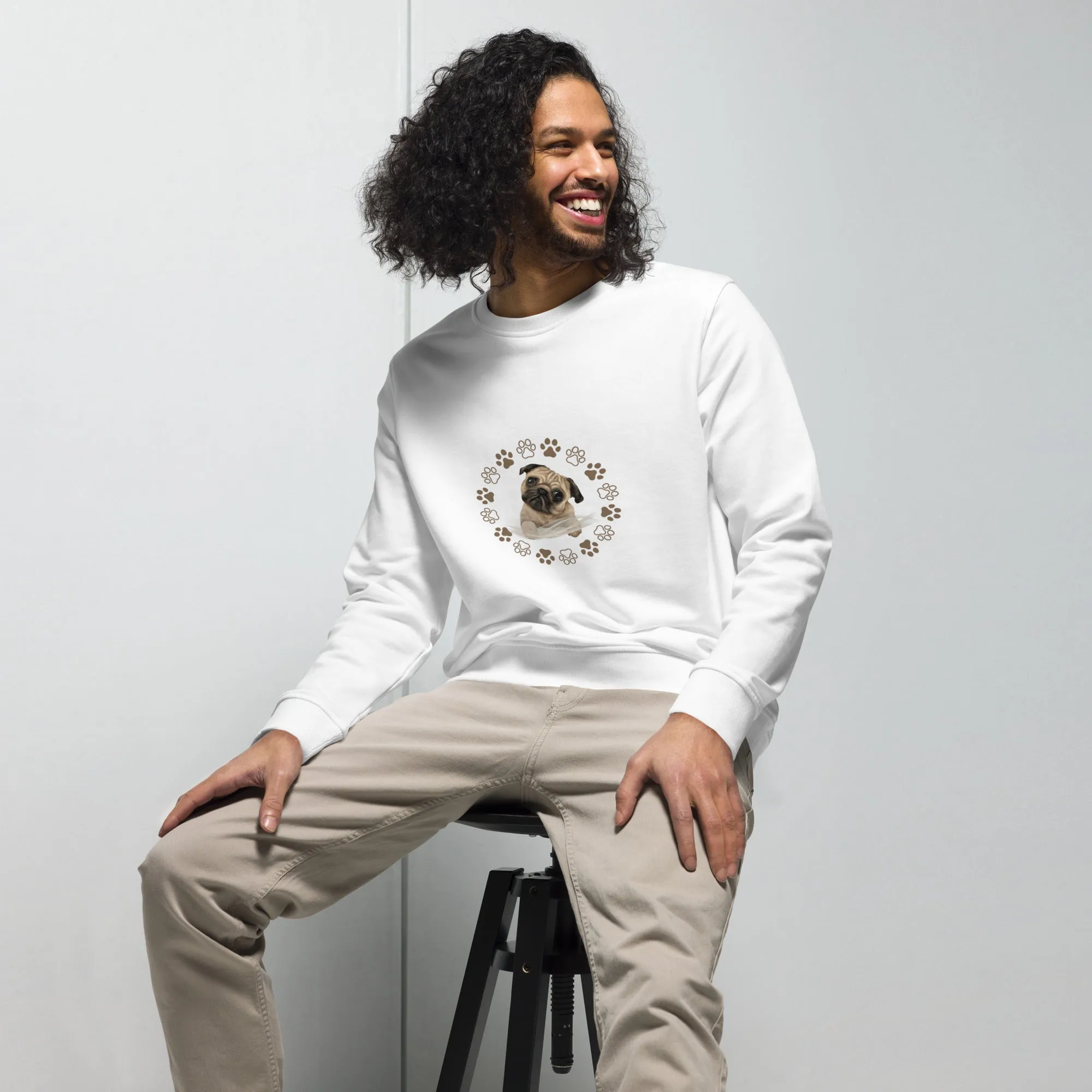Unisex organic sweatshirt / Boston terrier lovers gift / dog lovers gifts / Gift for dog lovers