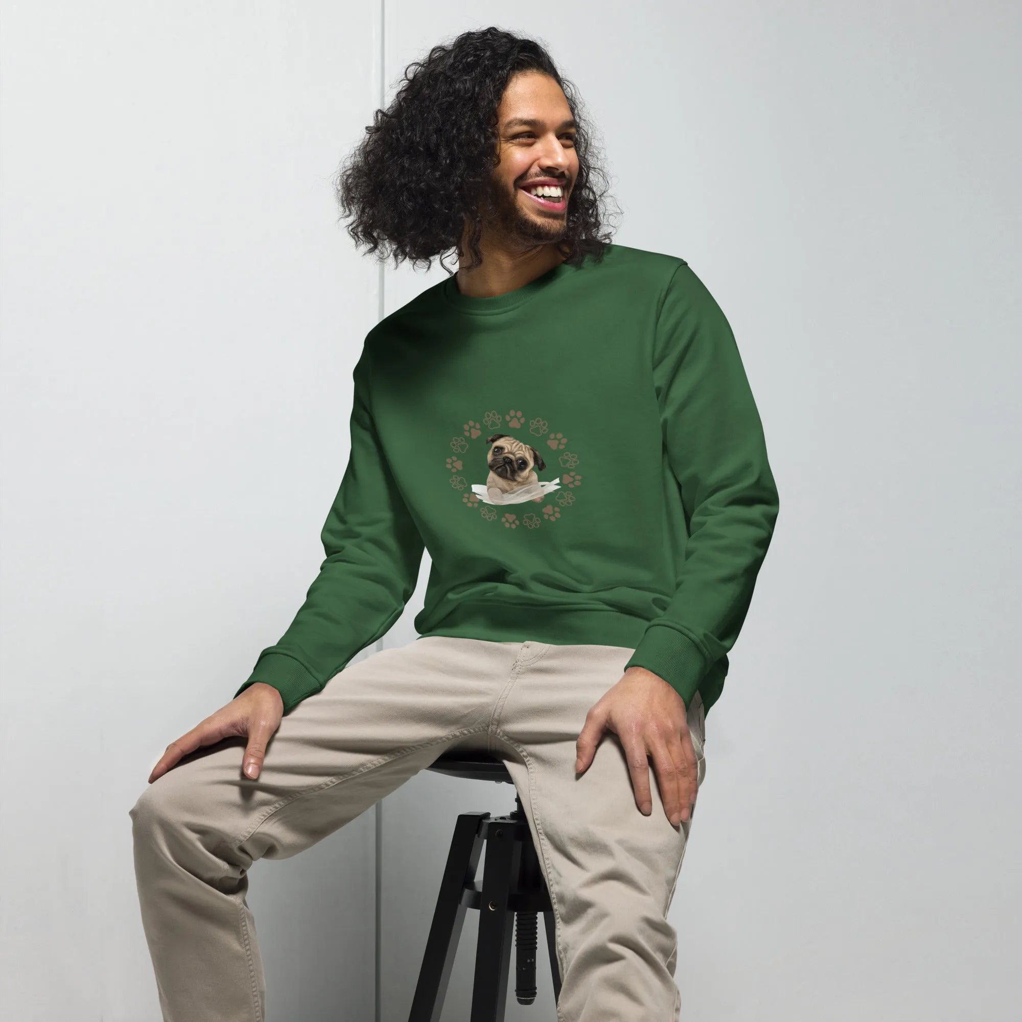 Unisex organic sweatshirt / Boston terrier lovers gift / dog lovers gifts / Gift for dog lovers