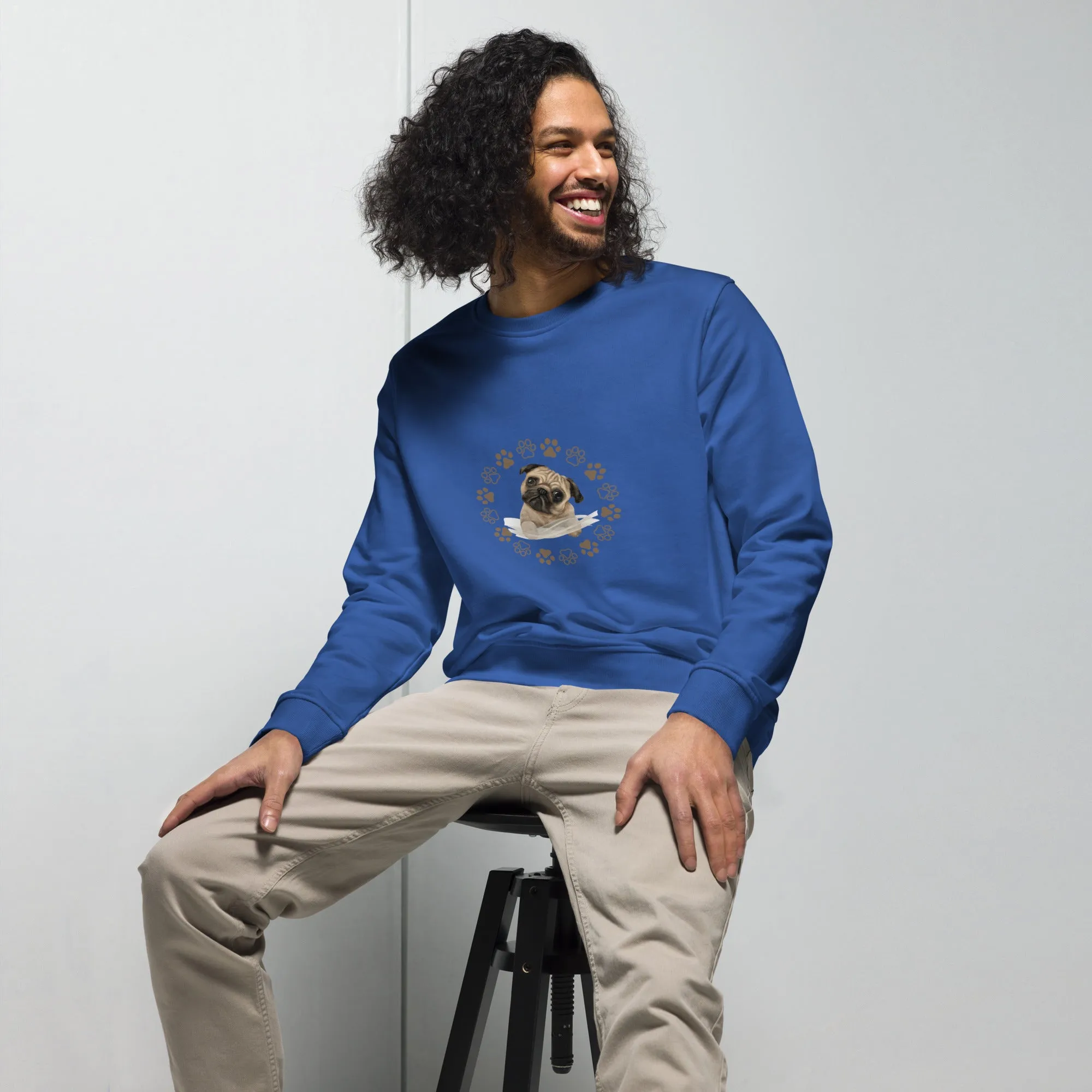 Unisex organic sweatshirt / Boston terrier lovers gift / dog lovers gifts / Gift for dog lovers