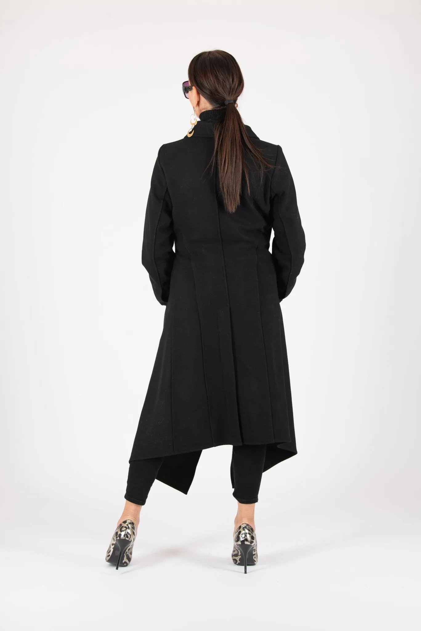 VICTORIA Autumn Women Black Coat