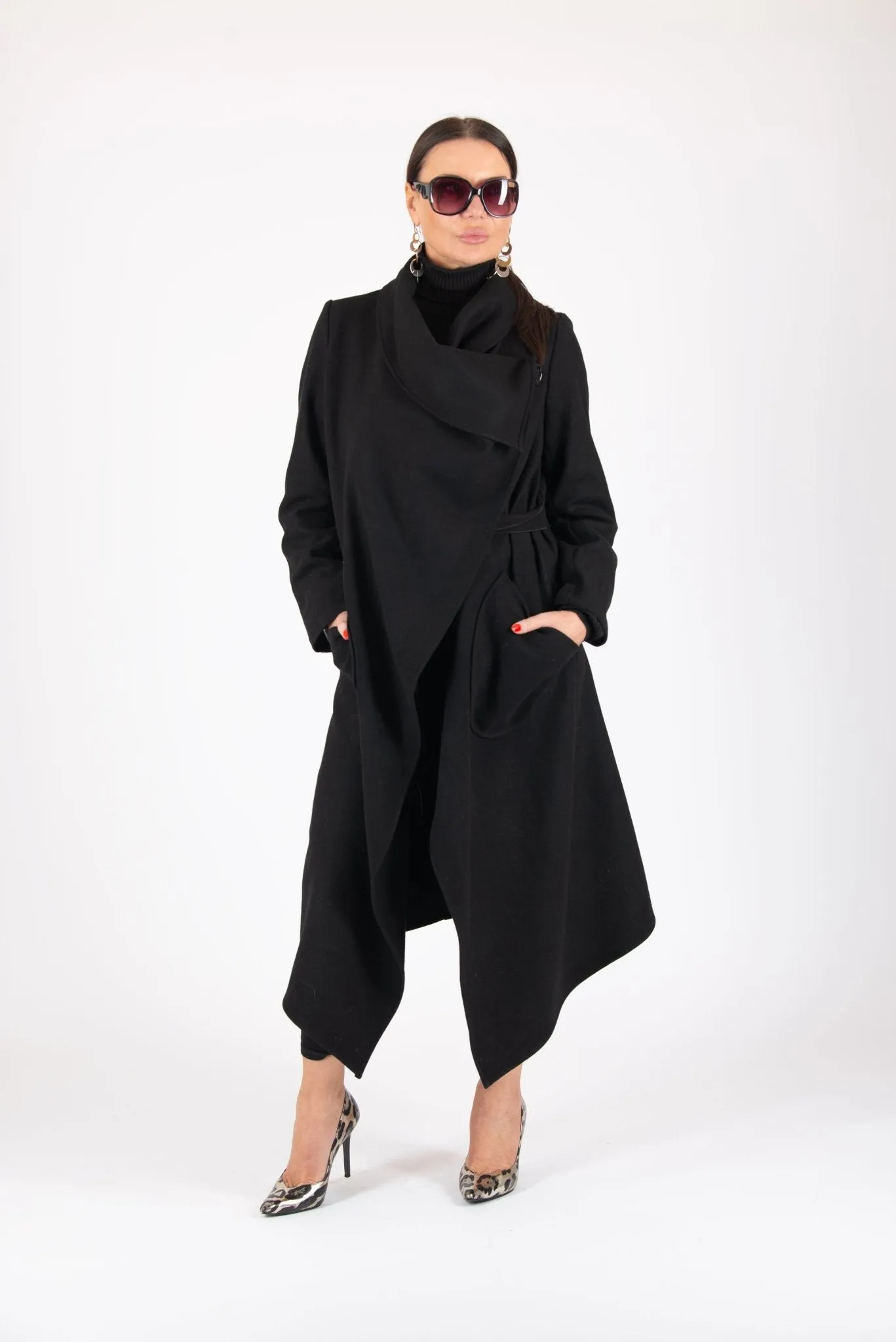 VICTORIA Autumn Women Black Coat
