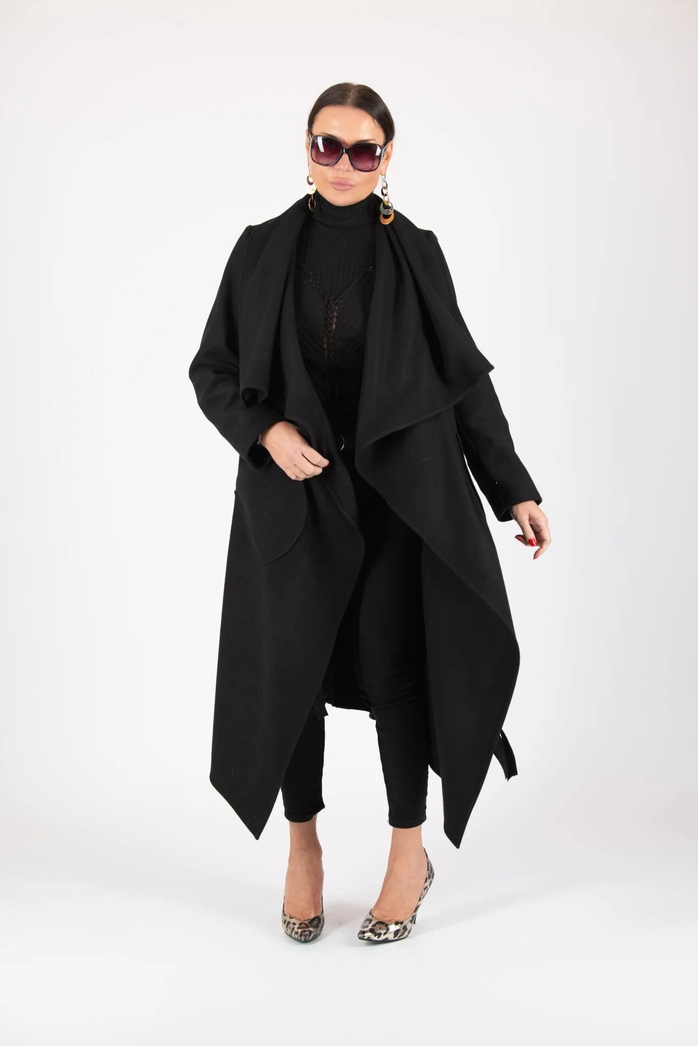 VICTORIA Autumn Women Black Coat