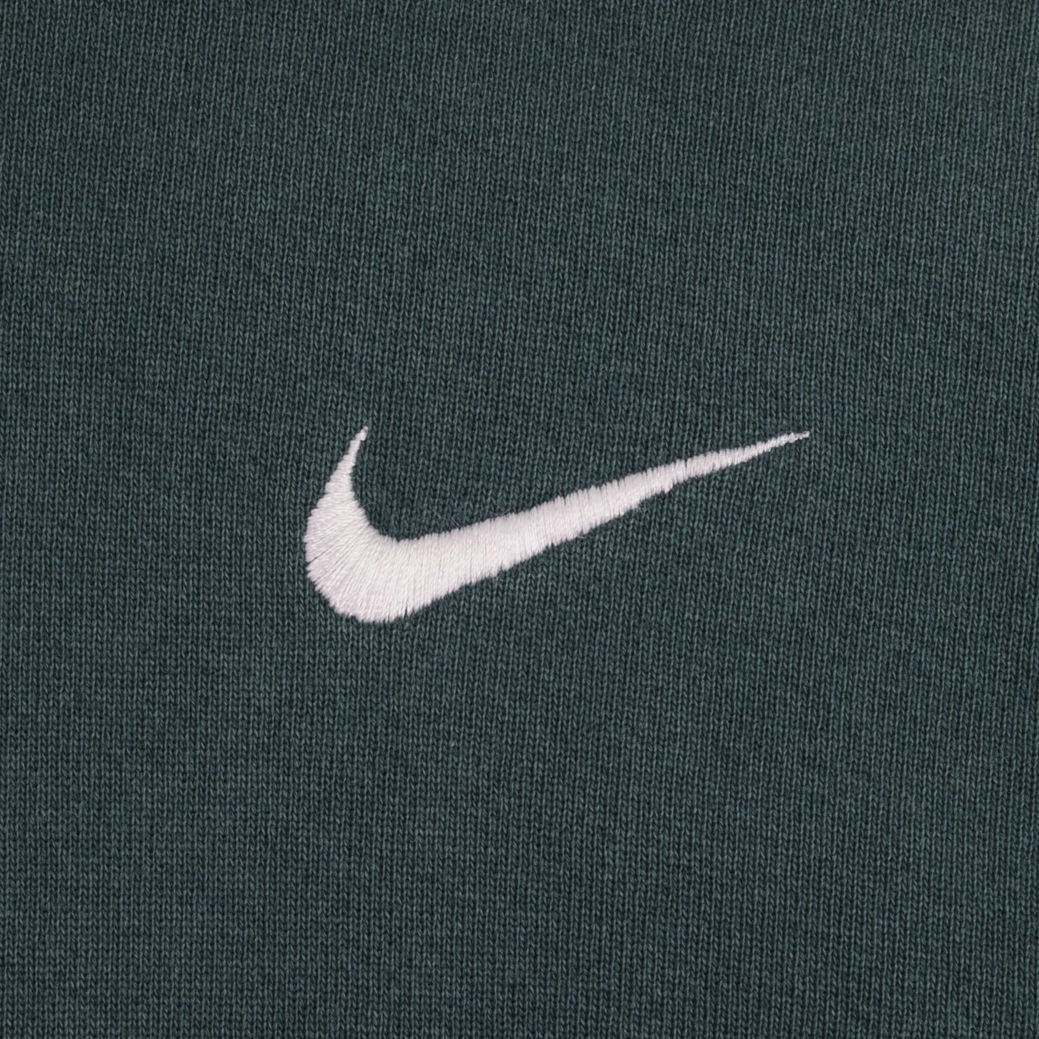 VINTAGE NIKE CLASSIC SWOOSH PINE GREEN HOODIE SWEATSHIRT 1990S LARGE MADE IN USA