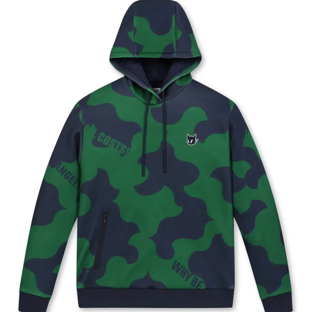 WAAC Men Camo Print Sweatshirt Hoodie