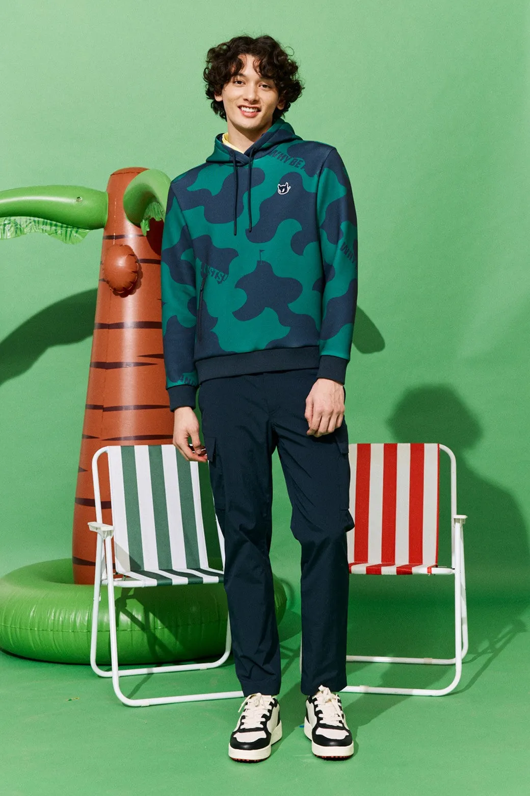 WAAC Men Camo Print Sweatshirt Hoodie