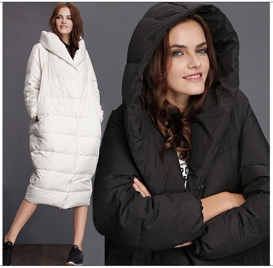 Women's Winter Thick Warm Cotton Long Parka