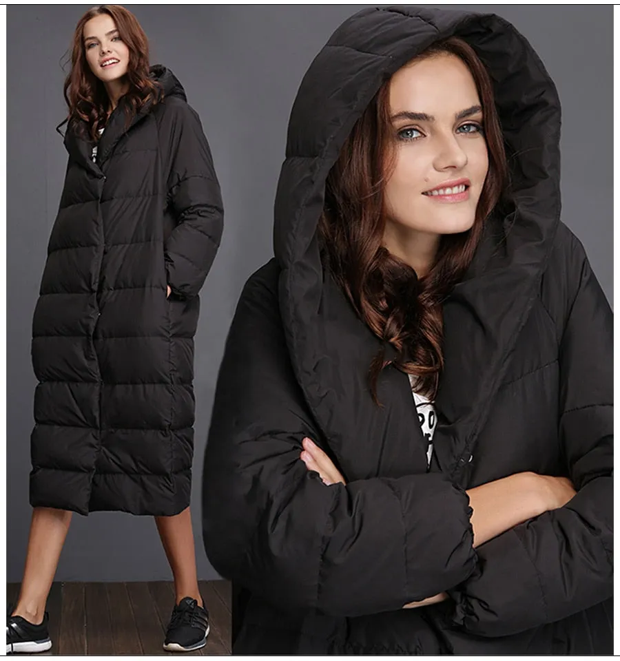 Women's Winter Thick Warm Cotton Long Parka