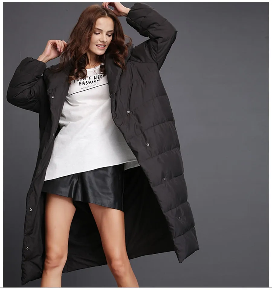 Women's Winter Thick Warm Cotton Long Parka