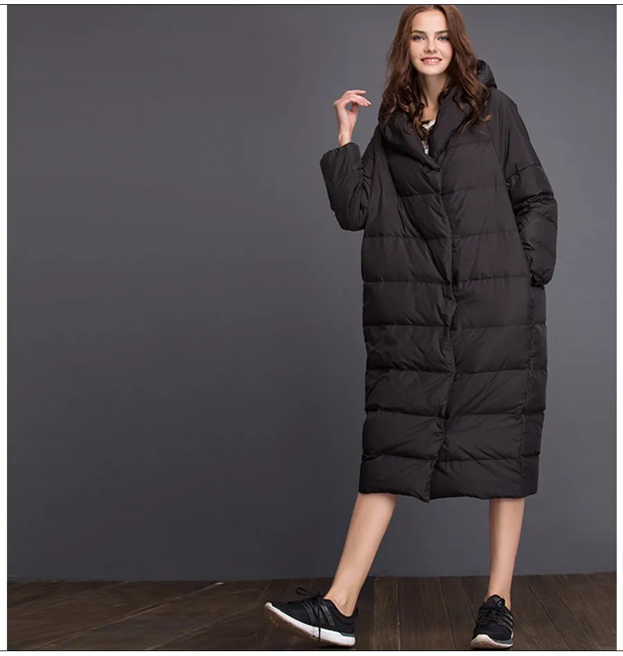 Women's Winter Thick Warm Cotton Long Parka