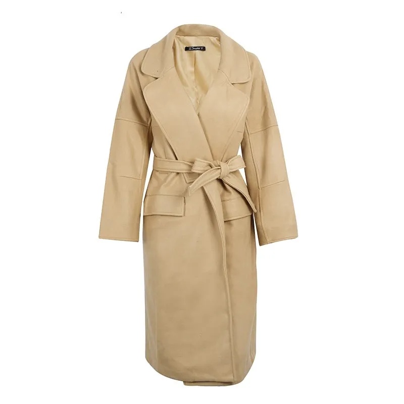 Women's Winter Wool Blend Long Coat