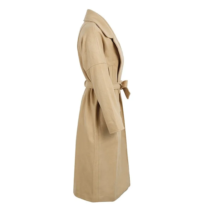 Women's Winter Wool Blend Long Coat