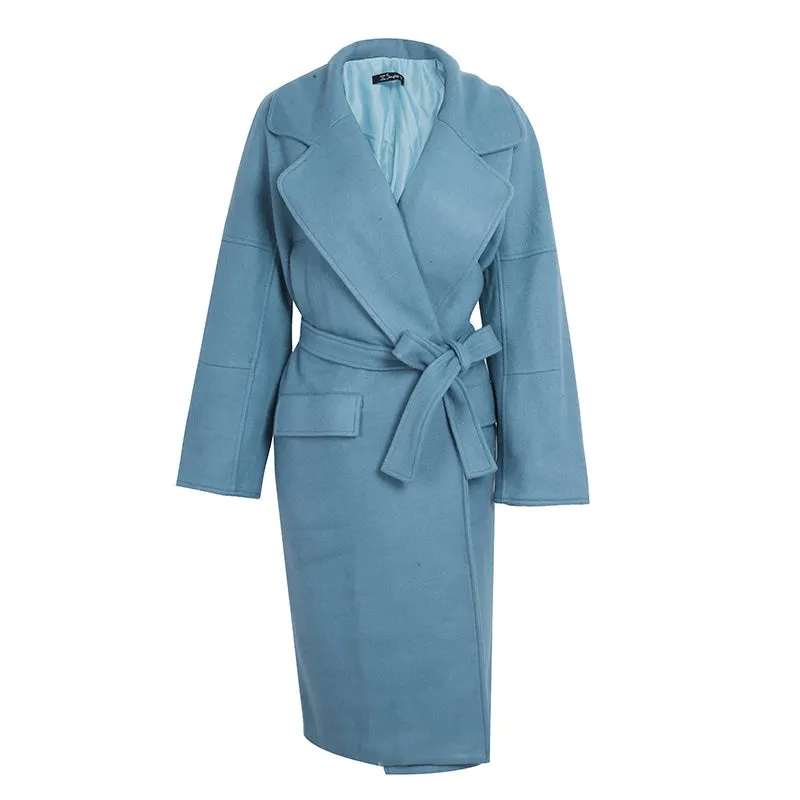 Women's Winter Wool Blend Long Coat