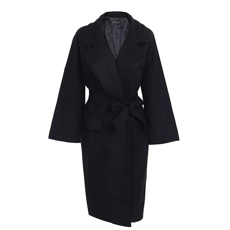 Women's Winter Wool Blend Long Coat